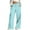 Light Blue, variant on ManxiVoo Women's Casual Drawstring Waist Wide Leg Pants with Pockets Comfortable Soft Lounge Athletic Trousers L Size Blackish Green