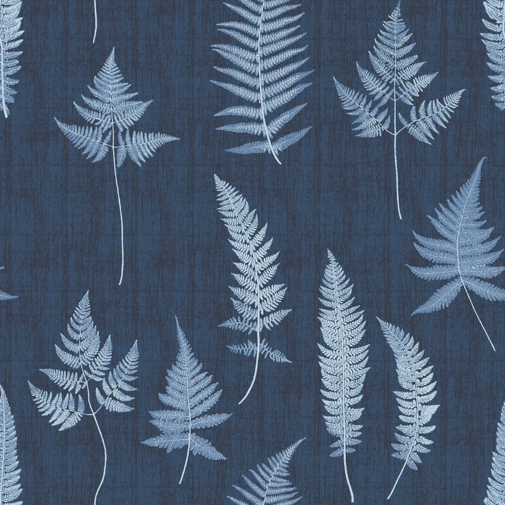 Waverly Inspirations 100 Cotton Duck 54" Fern Indigo Print Sewing
