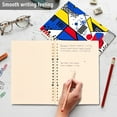 thumbnail image 4 of FORMRS 1-Subject Spiral Notebook 8" x 5" College Ruled 60 Refillable Sheet A5 Hard Cover, Yelllow Simple Shapes, 4 of 7