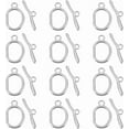thumbnail image 6 of 12Sets Toggle Clasps 925 Sterling Silver Plated Brass T-Bar Closure Clasps with Jump Rings OT Toggle Connectors for Jewelry Findings Making Accessory Supplies DIY Craft Bracelet Necklace, 6 of 7