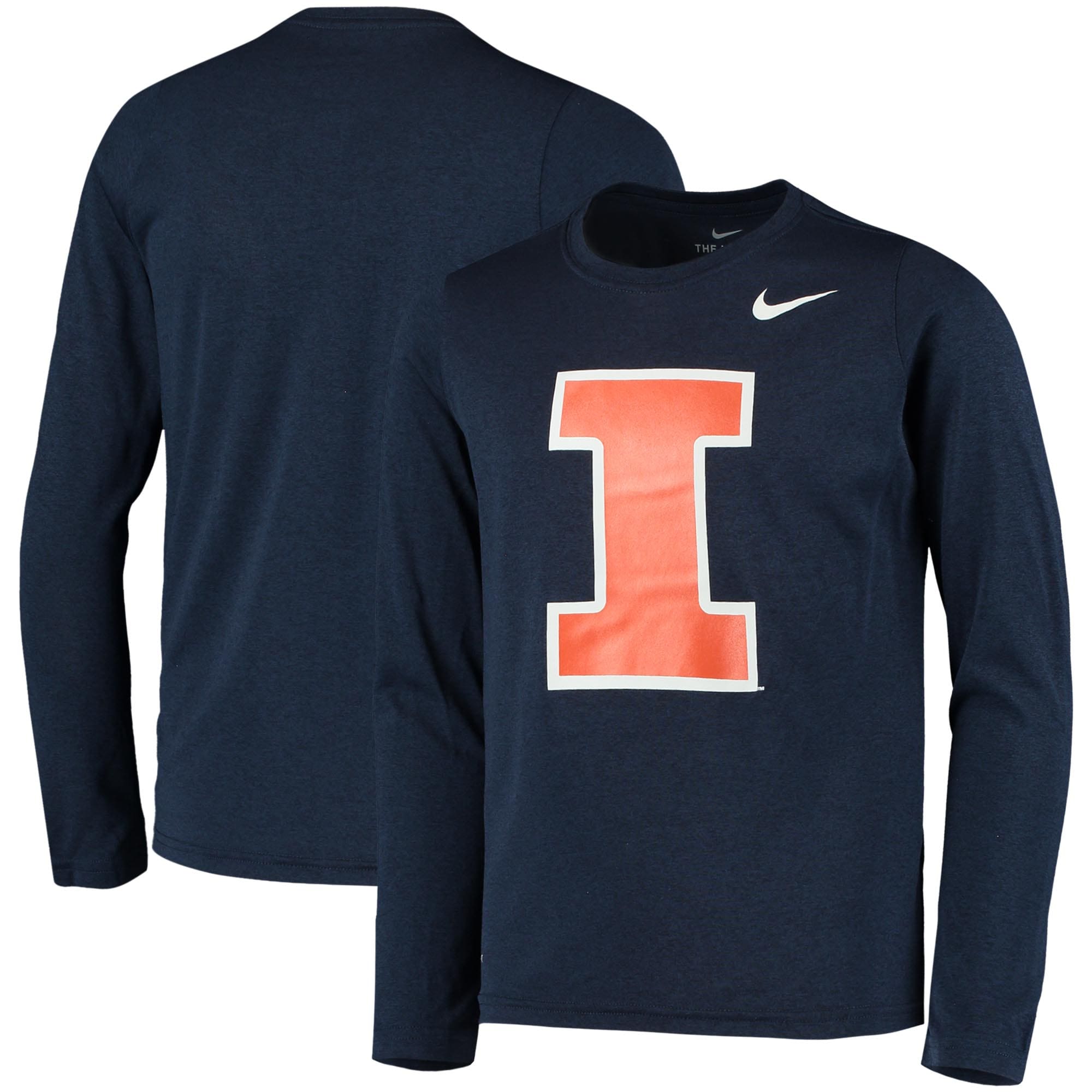 Youth Nike Heathered Navy Illinois 