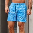 thumbnail image 3 of Casual Shorts for Men 2026 Summer Lightweight Elastic Waist Relaxed Fit Paisley Print Beach Shorts with Pockets, 3 of 8