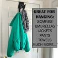 thumbnail image 2 of Evelots Cat Over The Door Hooks for Hanging-Black-Over The Door Organizer-Strong Metal Hooks, 2 of 8
