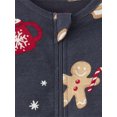 thumbnail image 2 of The Children's Place Baby And Toddler Boys Long Sleeve Gingerbread Snug Fit Footed PJs, Sizes NB-18M, 2 of 4