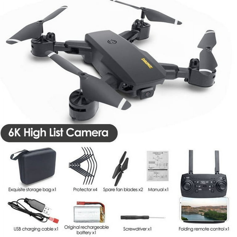 Drone GPS avec Caméra 6K WiFi 5G Grand Angle 120° Double Caméras  Stabilisation d'Image avec Sac - Drones et multirotors (9166862)