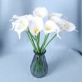 thumbnail image 2 of Artificial Flowers Kit Clearance, Ongmies Artificial Calla Flowers Wedding Bouquet Flower Decor Flower 10Pcs Home Decoration Faux Calla Lilies Flower, 2 of 4