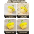 thumbnail image 3 of Mini Reusable Lint Roller - Portable Washable Design, Eco-Friendly Compact Lint Remover for Clothing, Pet Hair, Dust & Lint, Travel & Home Use(XX-Yellow 1pc), 3 of 6