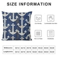 thumbnail image 6 of Acheng Anchor Decorative Pillow Cover for Couch Nautical Decor Square Cushion Case Sofa Home Decorations Dark Blue,2 Pcs White, 6 of 6