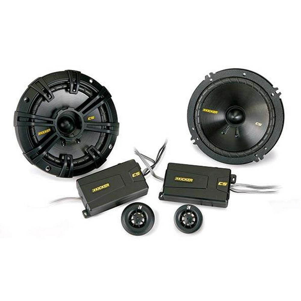 New Kicker 40CSS654 6.5" 300 Watt Car Audio Component Speakers Systems
