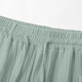 thumbnail image 6 of UVEASISHA Capri Pants for Women High Waisted Drawstring Cropped Pants Summer Casual Beach Capris Loose Fit Straight Leg Trousers with Pockets Ofertas Flash Mint Green XXL, 6 of 7