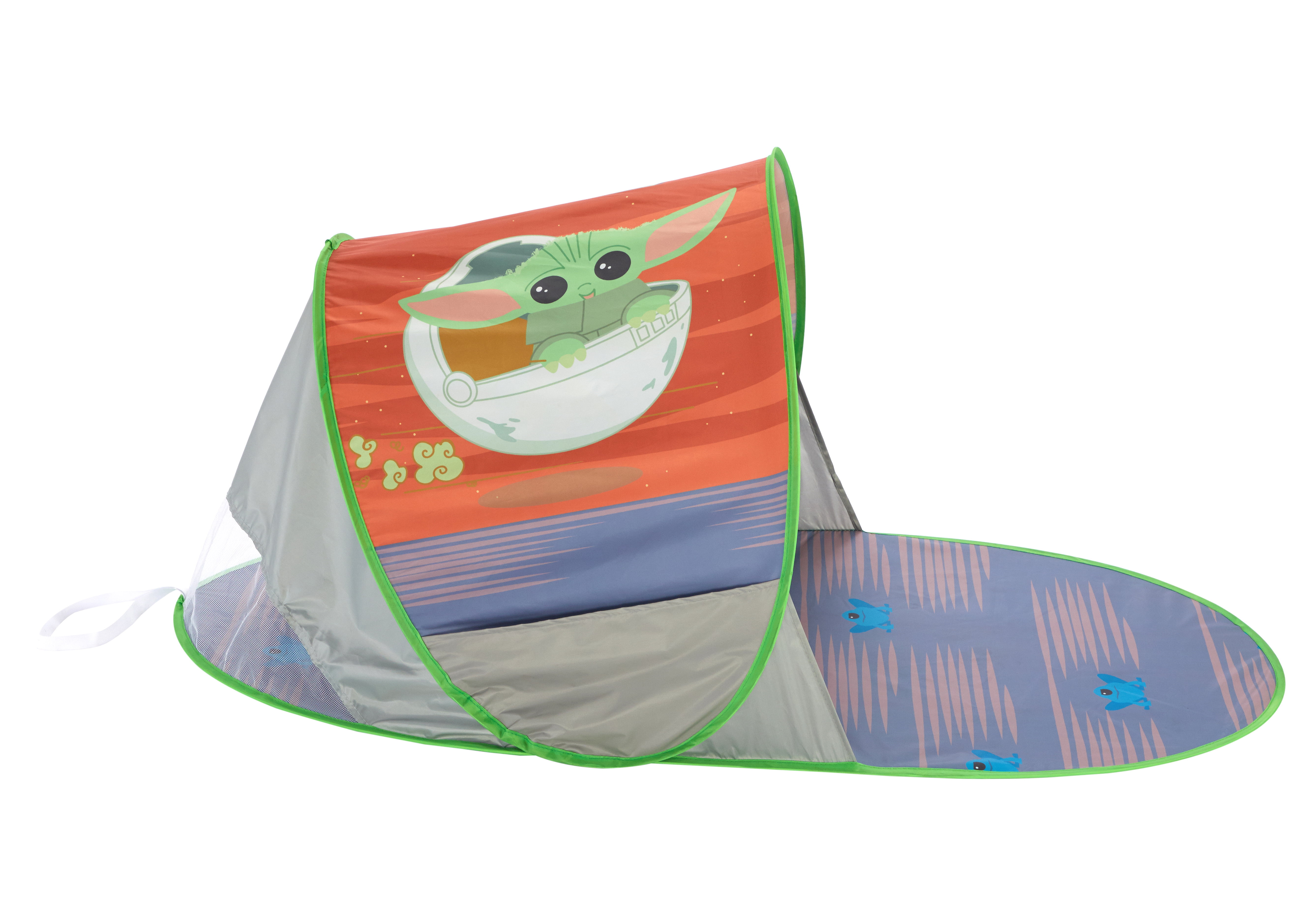 Star Wars Baby Yoda 3 Piece Adventure Tent Set , 26" x 46", Green
