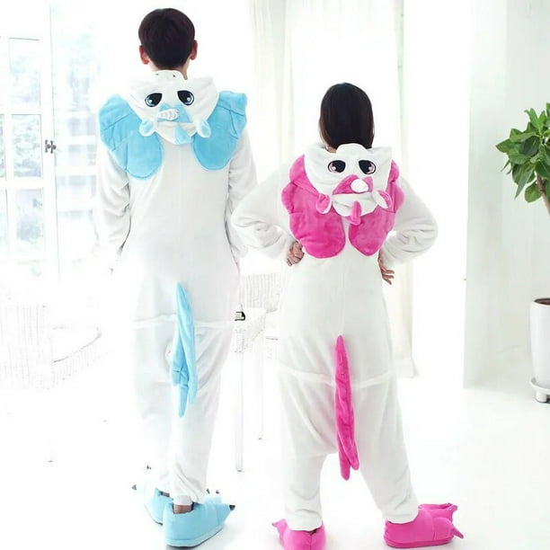 Pijama de unicornio de lana para mujer y hombre pijama de dibujos animados de animales disfraz de Anime Cosplay de Halloween Navidad una pieza Walmart en linea