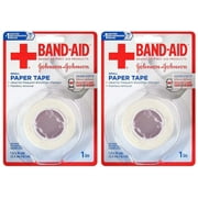 Band-Aid Brand First Aid Hurt-Free Medical Paper Tape, 1 in by 10 yd (Pack of 2)