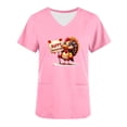 thumbnail image 5 of Sexlip Women's Cartoon Print Short Sleeve T Shirt Cute Design Soft Fabric Daily Casual Wear Pink XL, 5 of 7