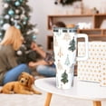 thumbnail image 7 of Christmas Tree 30 oz Tumbler with Handle, Stainless Steel Vacuum Insulated Sports Water Bottle, Leak-proof Travel Coffee Mug Cup with Lid and Straw for Water, Iced Tea or Coffee, 7 of 7