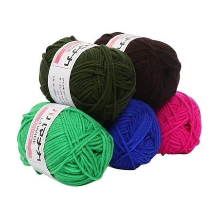 

hoksml Christmas Clearance Deals Office Supplies 5PCS Acrylic Line Crochet Diy Medium Thick Cushion Doll Hook Shoes Line Wool Sale