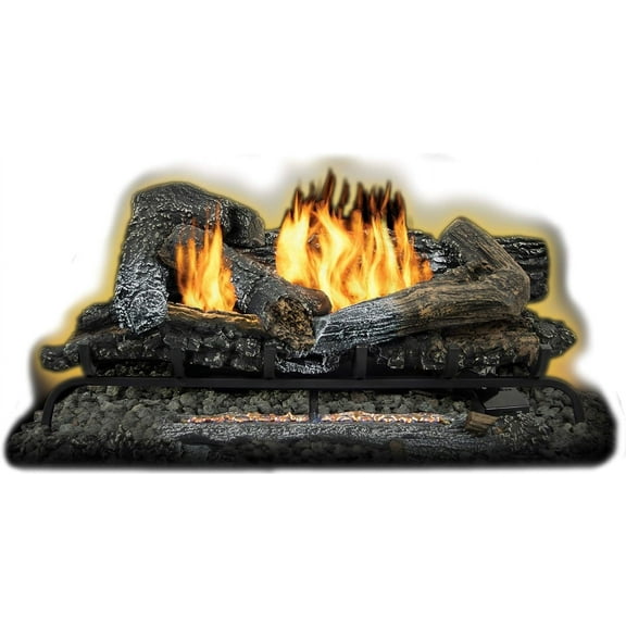 Comfort Glow GLD2456T Log Set, 24", Black Forest/Dual Yellow Flame