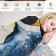 thumbnail image 3 of Orinice Penguin Penguin Lingniao Warm Light Blanket Soft Blanket Living Room Sofa Decoration Cow Gifts Blanket All Seasons Soft Blanket All Seasons Flannel Material Blanket, 3 of 6