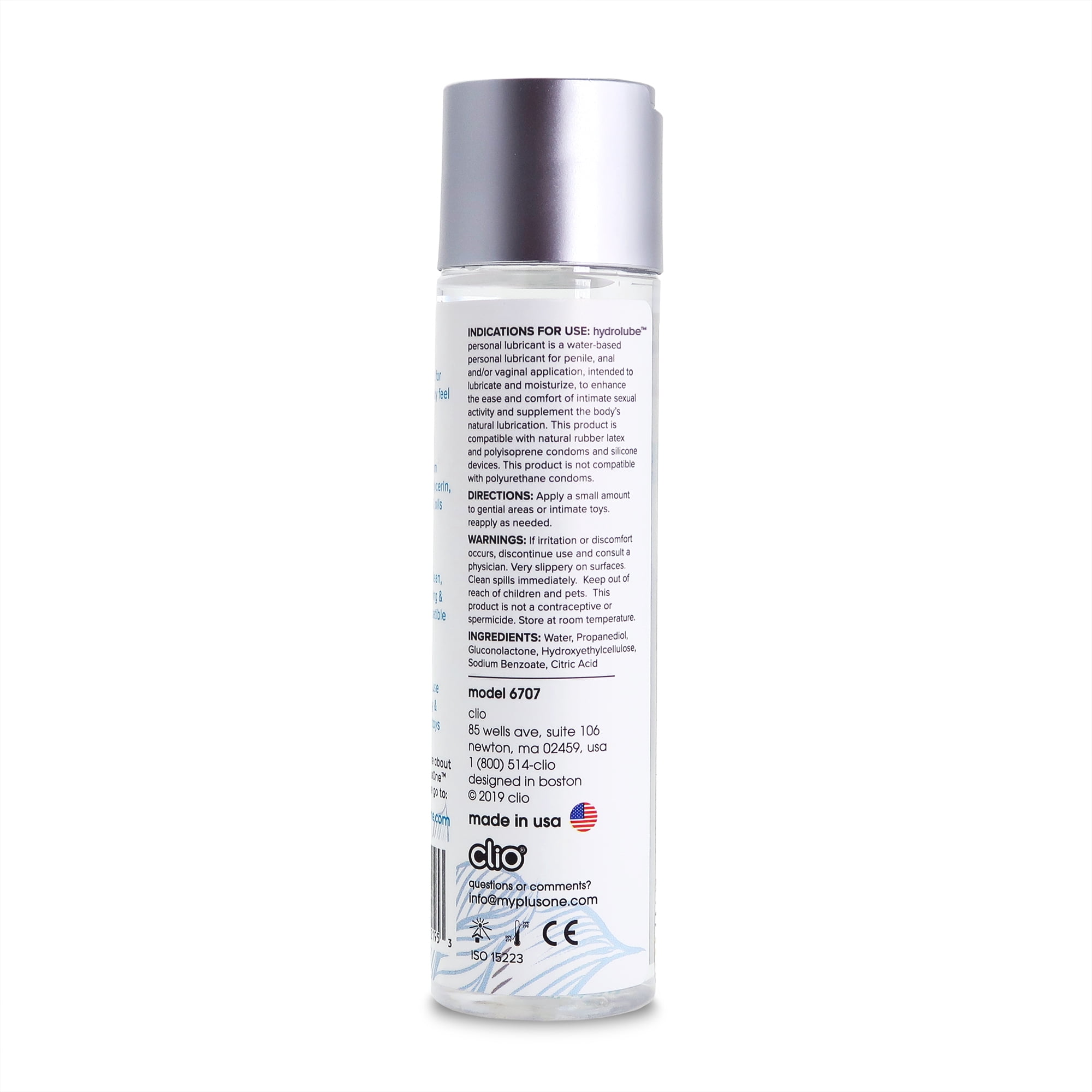 plusOne Personal Lubricant, 4 oz., Water-based, Body Safe