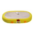 thumbnail image 3 of Almohadilla para rascar para gatos, regalo para mascotas, tablero rascador de sisal de alta densidad, cómodo y duradero Ovalado amarillo Yuyangstore Tablero rascador para gatos, 3 of 8
