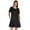 Black, variant on Inkmeso Swing Dress With Pockets Summer Cotton Tunic Tshirt Dress For Women