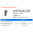 thumbnail image 2 of Harmonic Balancer Bolt - Compatible with 1999 - 2005 Volkswagen Jetta 2000 2001 2002 2003 2004, 2 of 2