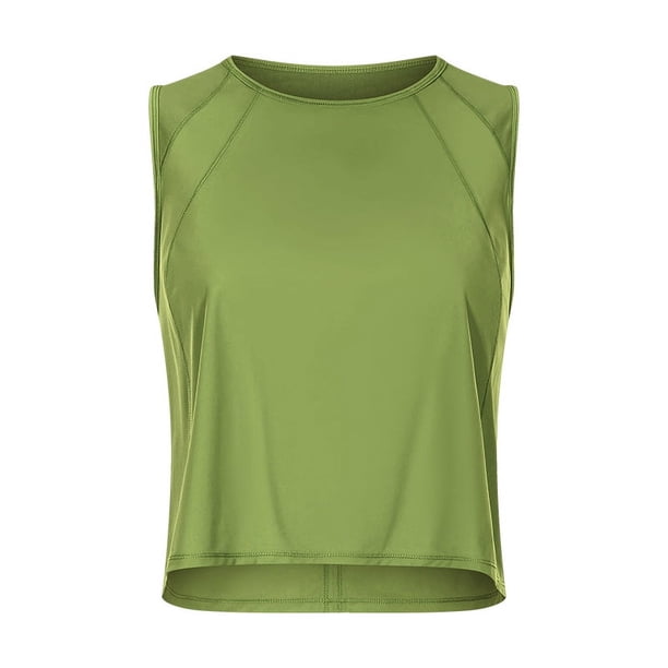 Ropa de yoga ligera y transpirable para primavera y verano, top para mujer con espalda hueca, de secado rápido, chaleco deportivo informal y holgado para fitness