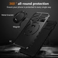thumbnail image 2 of ELEHOLD for iPhone 12 Pro Max 6.7 Inch Magnetic Case [Compatible with MagSafe] Invisible Stand with Ring Kickstand,Military Grade Shockproof Full Protective Case,Black, 2 of 11