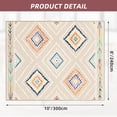 thumbnail image 3 of 8'x10' Area Rugs for Living Room, Machine Washable Non-Slip Carpet, Soft Faux Wool Low Pile Moroccan Farmhouse Western Rug, Beige, 3 of 6