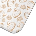 thumbnail image 5 of Fall Pumpkin Dish Drying Mat for Kitchen Autumn Maple Leaves Thanksgiving Day Microfiber Drying Mats Absorbent Reversible Dish Pad Medium Dish Draining Mat 16x18 inch, 5 of 7