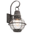 thumbnail image 2 of Kichler 49629 Bridge Point 1 Light Outdoor Wall Sconce - Weathered Zinc, 2 of 2