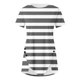 thumbnail image 3 of Blusas de Manga Corta para las Mujeres Botón Impreso Cuello Redondo Top Casual, Blusas para las Mujeres Casual, 3 of 5