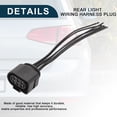 thumbnail image 4 of Conector del arnés de cableado de luz trasera Unique Bargains para Audi TT 8J 2006-2014 | Conector de socket de luz trasera 2 Pcs, 4 of 6