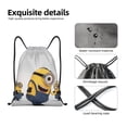 thumbnail image 4 of Pofeuu Minions for Water-Resistant 210D Drawstring Bag Compact Foldable Design Gym Yoga Travel Essentials Lightweight Carryall-Medium, 4 of 6