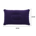 thumbnail image 3 of Almohada Almohada Cojín de aire inflable portátil PVC Camping Travel Sleep Cushion (azul oscuro), 3 of 4