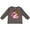 Charcoal Grey, variant on Inktastic 2nd Birthday 2 Year Old Cowgirl Hat Girls Long Sleeve Toddler T-Shirt