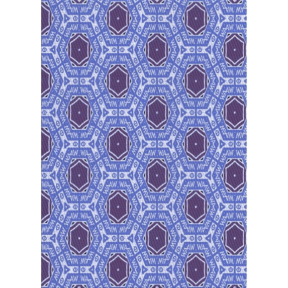 Ahgly Company Machine Washable Indoor Rectangle Transitional Jeans Blue Area Rugs, 5' x 7'