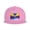 Pink, variant on Flat Bill Snapback Hats for Men Women Arizona Flag Gay Pride Hip Hop Style Plain Baseball Cap Black
