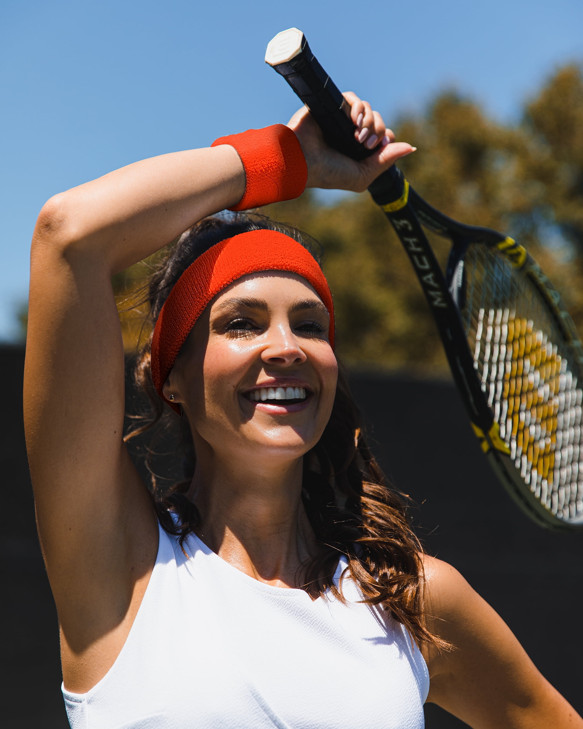 Suddora Orange Headband & Wristbands Set