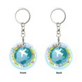 thumbnail image 2 of Naloa Dreaming Travel Print Round Keychain Keychain Key Ring, Key Tag, Key Chain Bulk for Gift Accessories (Round), 2 of 7
