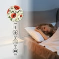 thumbnail image 4 of 10 Inch Wall Clock Battery Operated Silent Clock Decorative for Office, Kitchen, Outdoor, Living RoomRed Poppy Flower with Green Leaf Pattern Lovely, 4 of 4