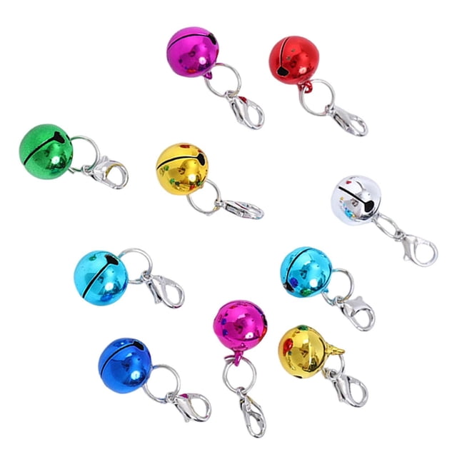 Cascabeles para gatos Yuyangstore colgantes etiquetas para perros llaveros con hebillas separables Campanas de collar de gato