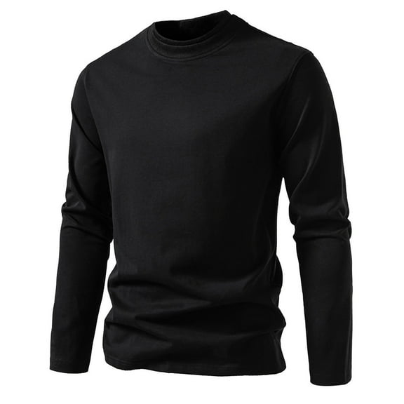Wancir Men's Basic Long Sleeve Waffle Sweatshirt Loose Fit Workout Pullover Crewneck Shirt