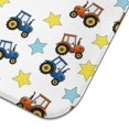 thumbnail image 3 of Cartoon Tractors Stars White Pattern Dish Drying Mat for Kitchen 1 Pack, Ultra Absorbent Microfiber Dishes Drainer Mats,18"x24", 3 of 4