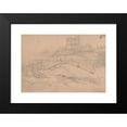 thumbnail image 2 of Clarkson Stanfield 14x11 Black Modern Framed Museum Art Print Titled - Study of a Dry Dock with Boat (1863), 2 of 5