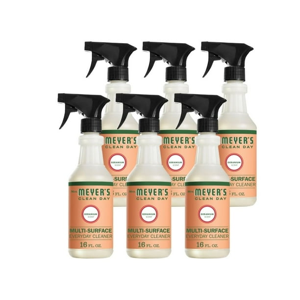 Mrs. Meyer's MultiSurface Cleaner Geranium, 16 OZ (Pack of 6