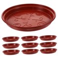 thumbnail image 5 of FRCOLOR 10pcs Plastic Plant Pot Saucer Round Plastic Plant Trays Drip Trays for Potted Plants Planter Saucers, 5 of 8