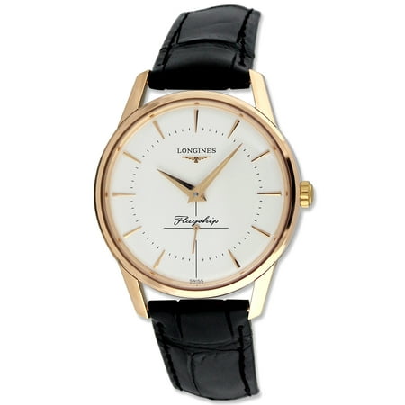 Longines - Longines Flagship Automatic 18k Solid Rose Gold Mens Watch ...