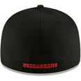 thumbnail image 3 of Men's New Era Black Tampa Bay Buccaneers Omaha Throwback Low Profile 59FIFTY Fitted Hat, 3 of 4