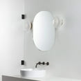 thumbnail image 3 of TEHOME Brushed Nickel Oval Bathroom Mirror, 24x36 Inches, Capsule Pill Shaped, 3 of 6